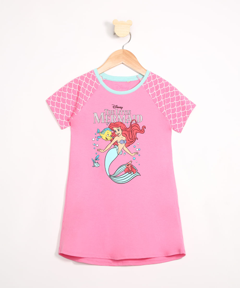Camisola-Infantil-Raglan-Ariel-Manga-Curta-Decote-Redondo-Rosa-9983168-Rosa_1