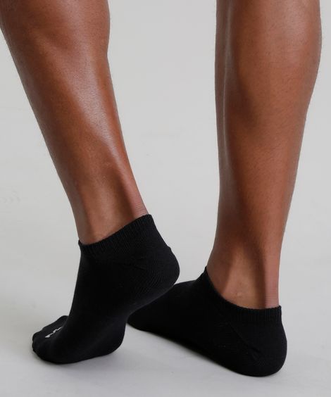 Kit de 3 Meias Masculinas Mash Soquete Preta