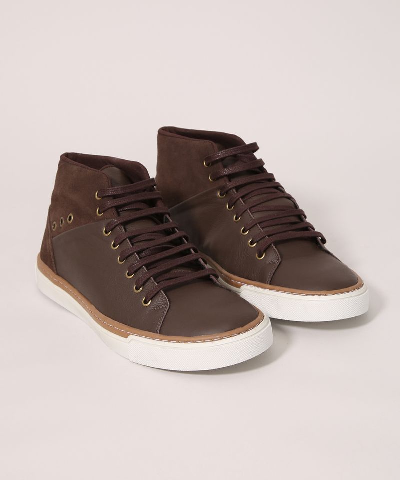 Sapatenis-Masculino-Cano-Alto-com-Recortes-Oneself-Marrom-9993748-Marrom_5