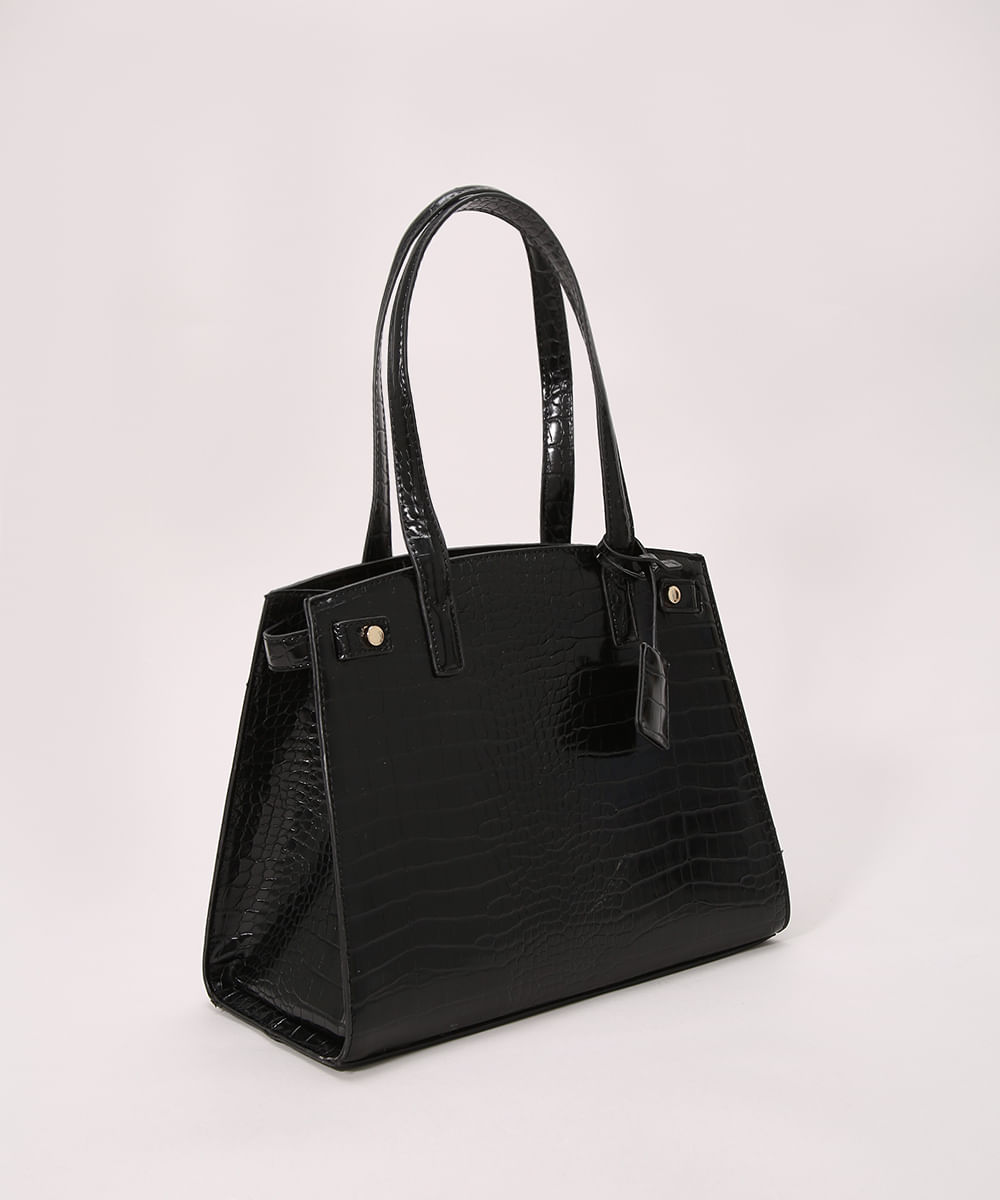 patent leather duffle bolsa