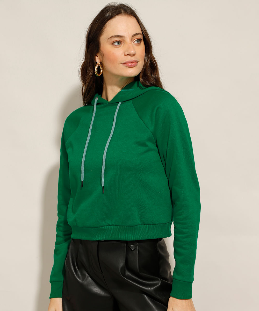 plain zip up moletom com capuz womens