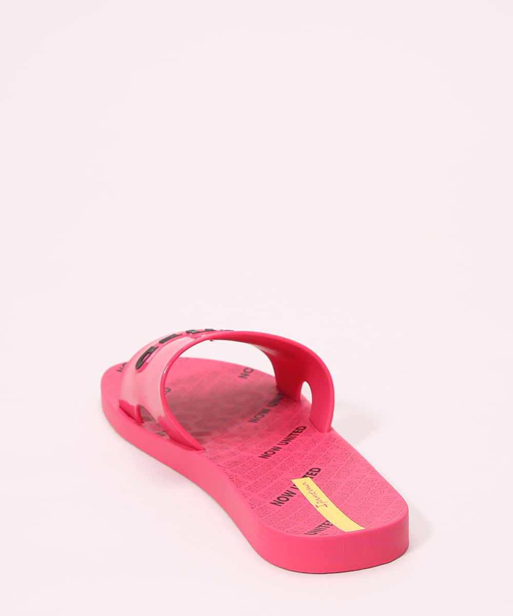 Chinelo Slide Feminino Now United Ipanema Rosa