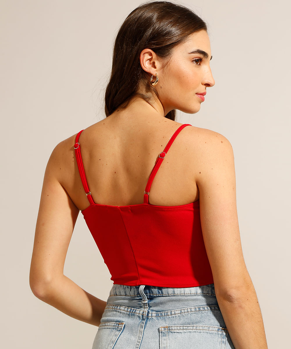 cropped vermelho cea