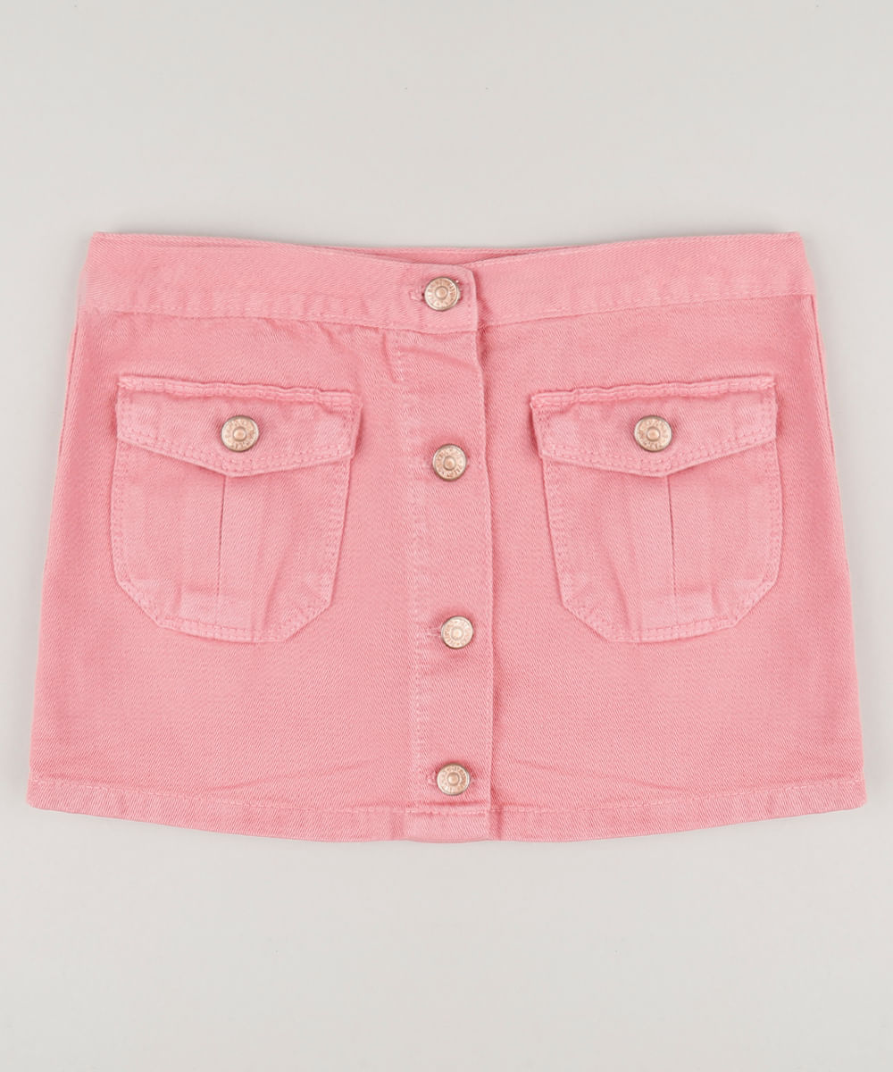 Saia-Color-Infantil-com-Bolsos-e-Botoes-Rosa-9243620-Rosa_1