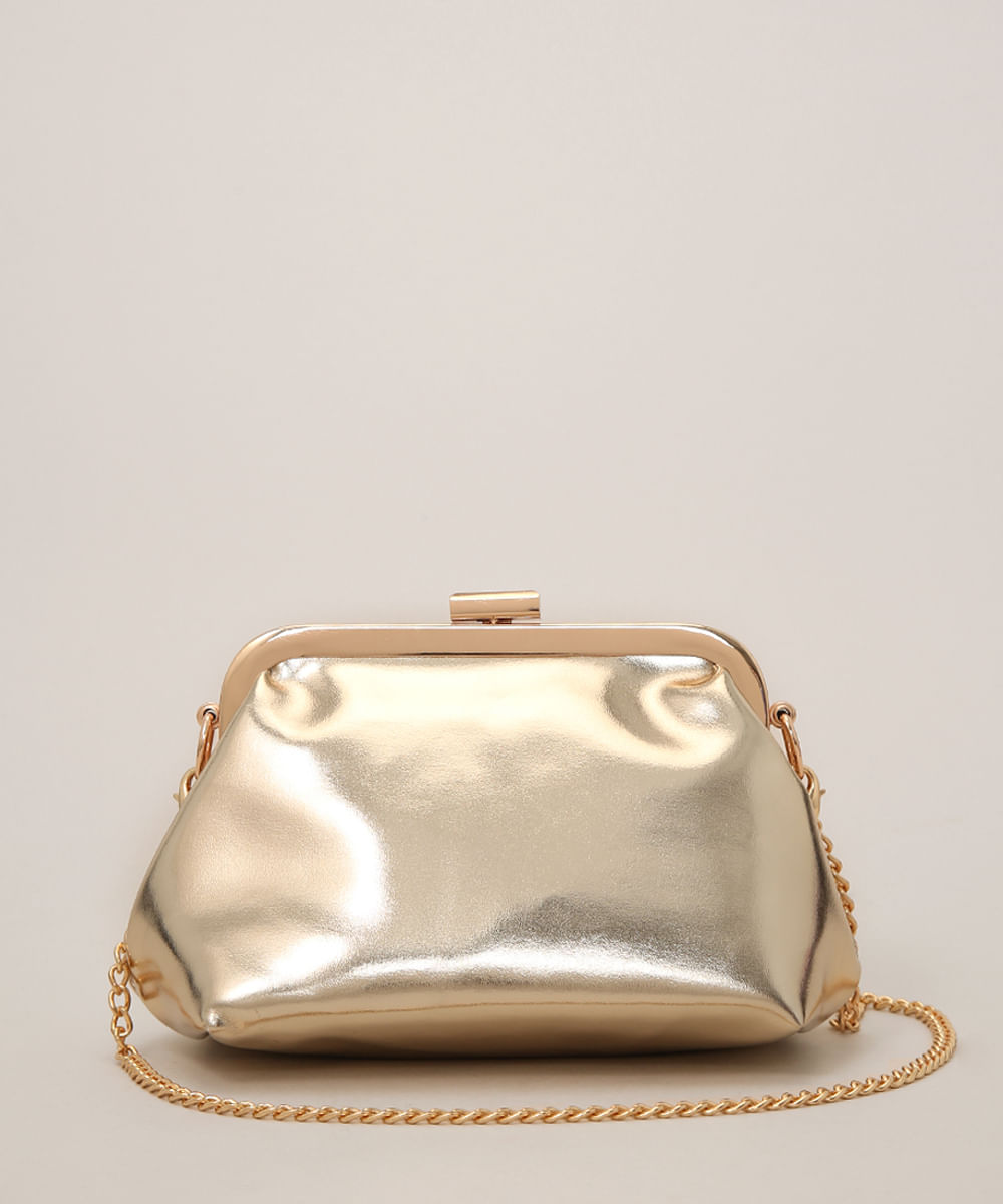 gold clutch bolsas