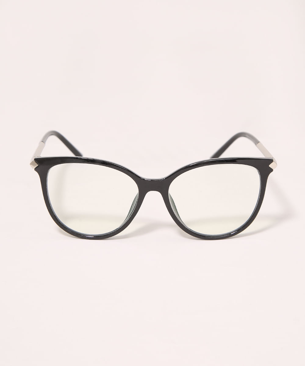 Óculos com lente anti luz feminino redondo - Yessica