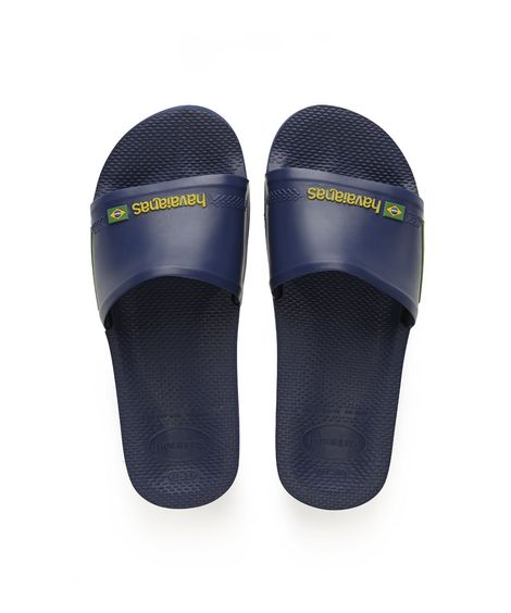 Chinelo Slide Masculino Havaianas Brasil  Azul Marinho