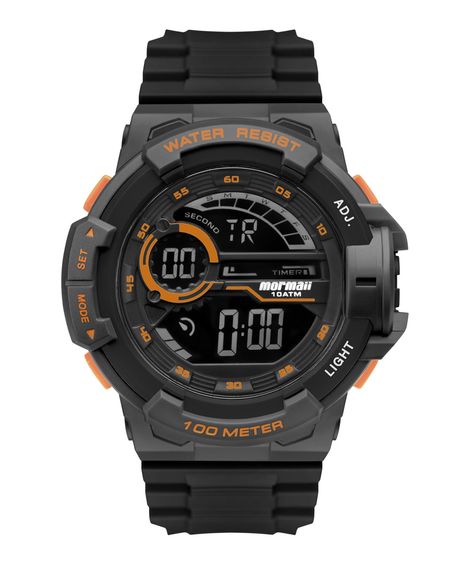 Relógio Digital  Mormaii Masculino - MO3660AE8L Preto