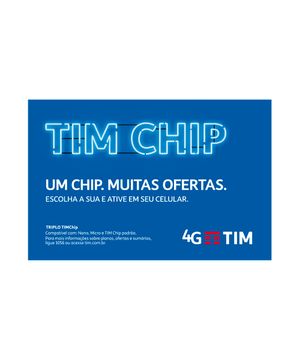 CHIP TIM PRÉ-PAGO Naked TRIPLO CORTE 4G TIM