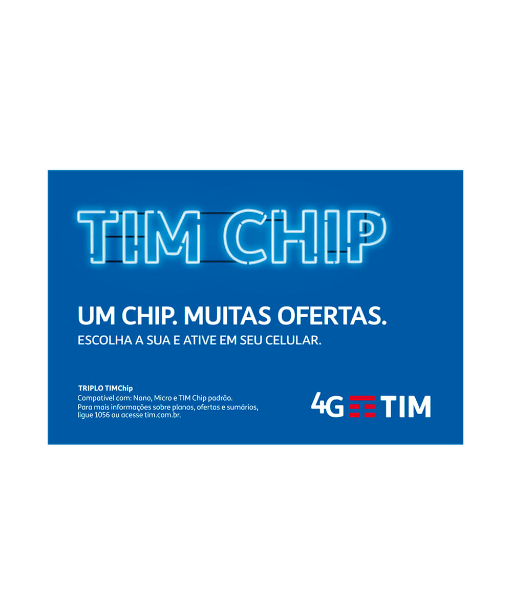 Chip Tim 4g Pré Pago 3 Cortes - CHIP-TIM-01 - Inova Atacadista