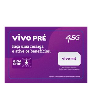 CHIP VIVO PRÉ-PAGO TRIPLO CORTE 4,5GB VIVO