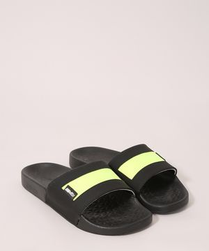 Chinelo Slide Masculino com Recorte ActVitta Preto