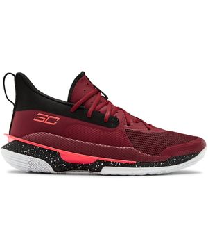 Tênis de Basquete Masculino Under Armour Curry 7 Vermelho