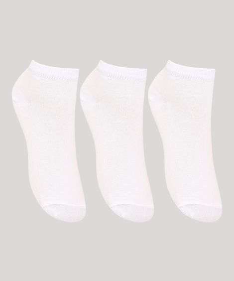 Kit de 3 Meias Cano Baixo Multicor