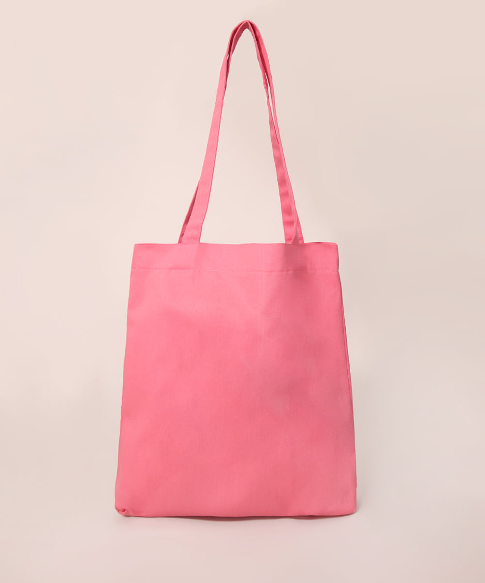 Sacola Ecobag Mickey de Lona Rosa