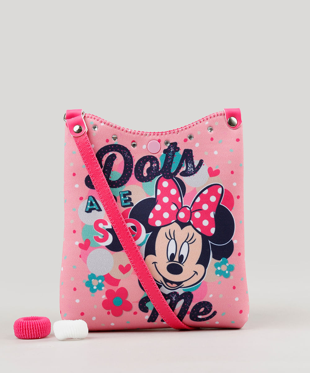 Bolsa-Estampada-Minnie-com-Strass---Elastico-de-Cabelo-Rosa-9126692-Rosa_1