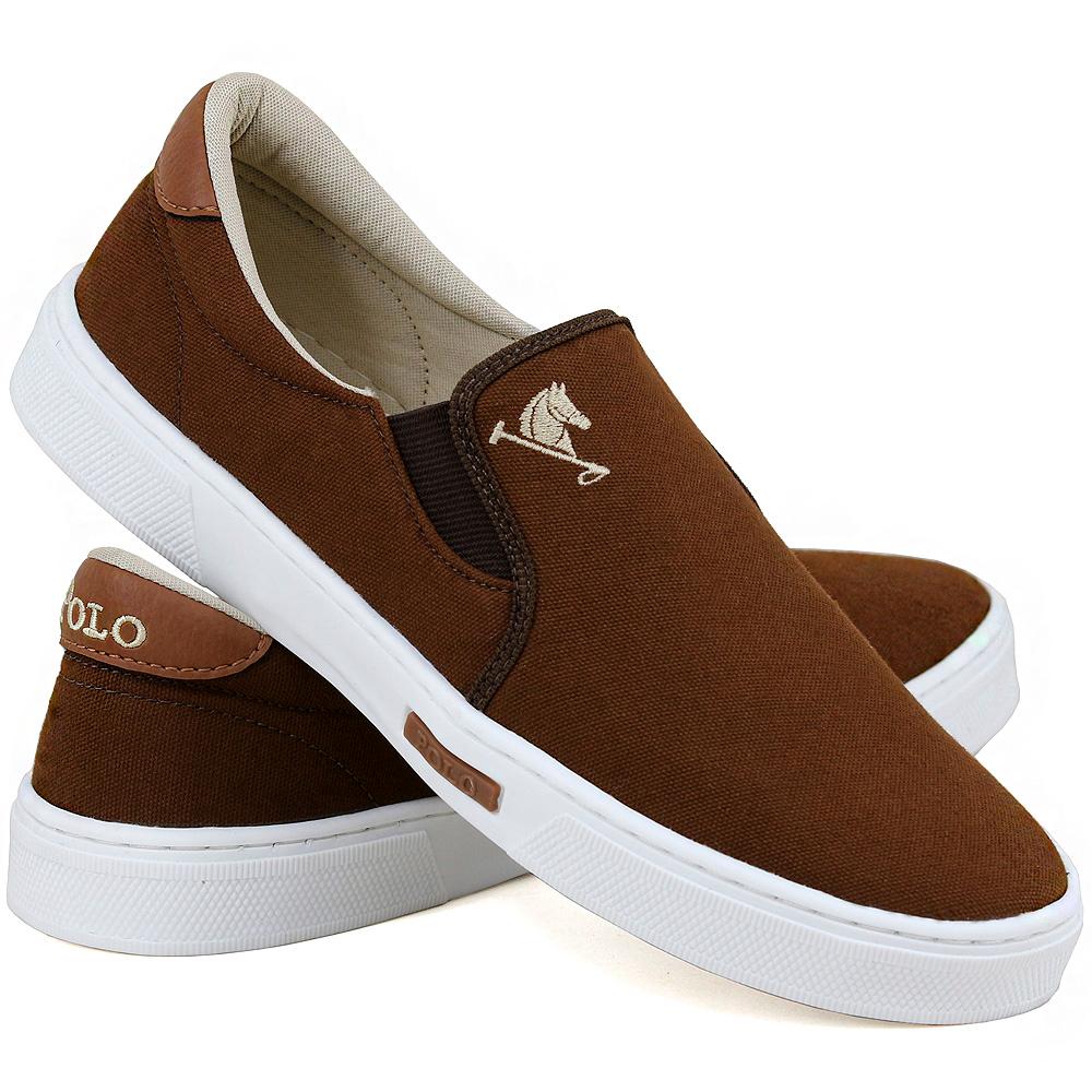 Slip on iate polo joy store lona masculino