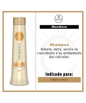 Haskell Shampoo Mandioca - Shampoo Iluminador 500ml