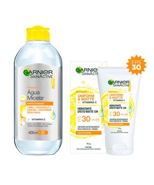 Garnier Skin Cuidados Faciais Anti-oleosidade Kit – Água Micelar + Hidratante Facial Matte