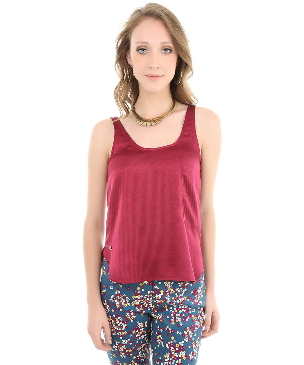 Regata com Bolso Maria Filó Vinho