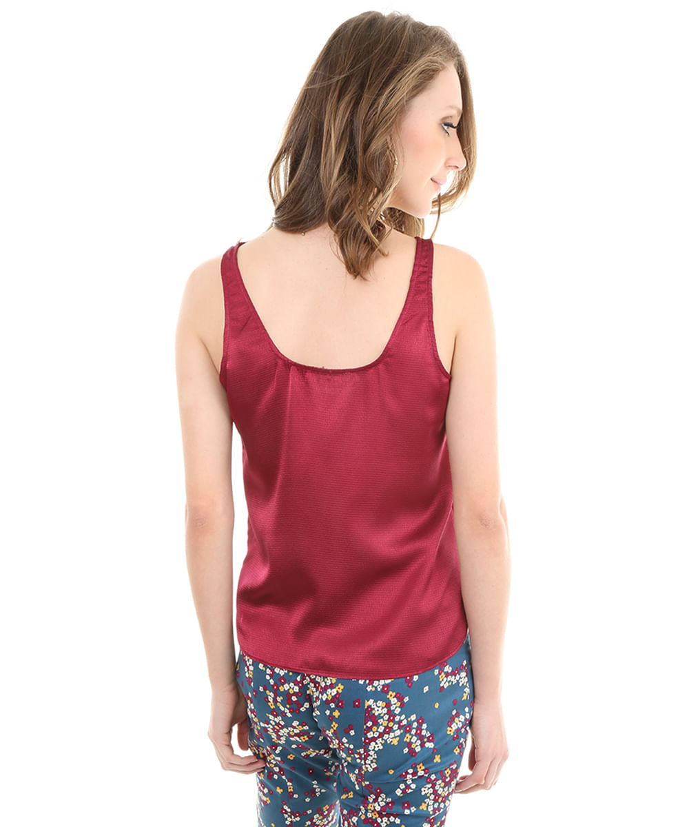 Regata com Bolso Maria Filó Vinho