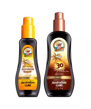 Australian Gold Dark Tanning Kit - Protetor Solar + Acelerador