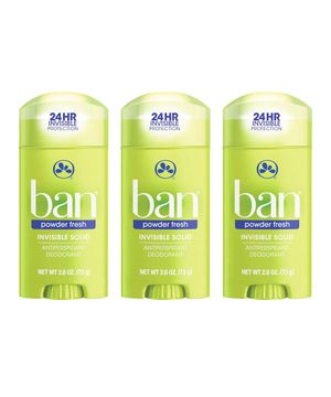 Ban Powder Fresh Kit – 3 Desodorantes Sólido