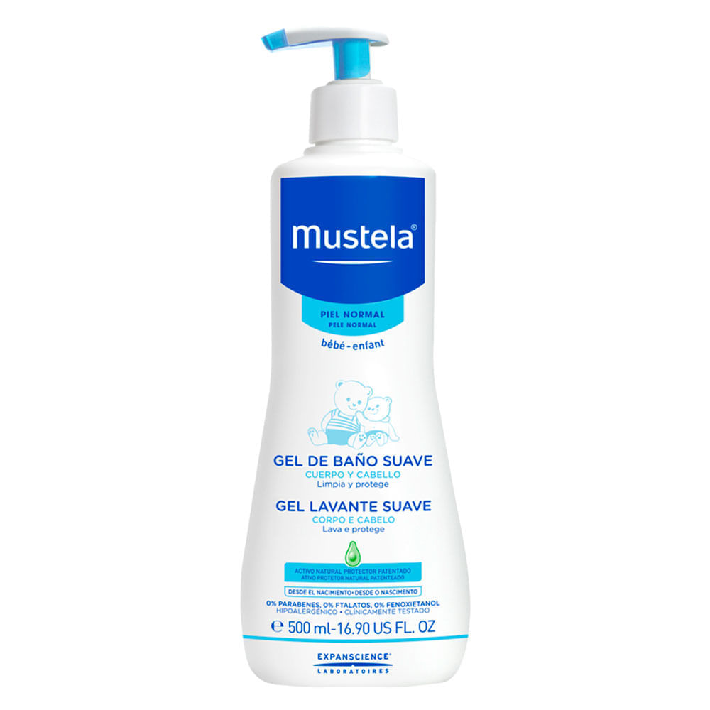 Gel Lavante Mustela Corpo e Cabelo 500ml