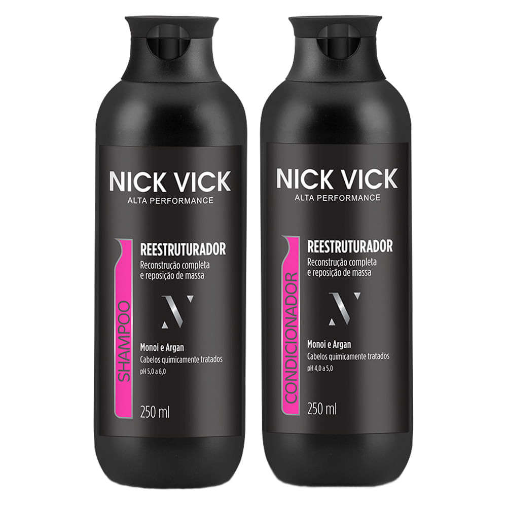 Kit Shampoo + Condicionador Nick & Vick Pro-Hair Reestruturador