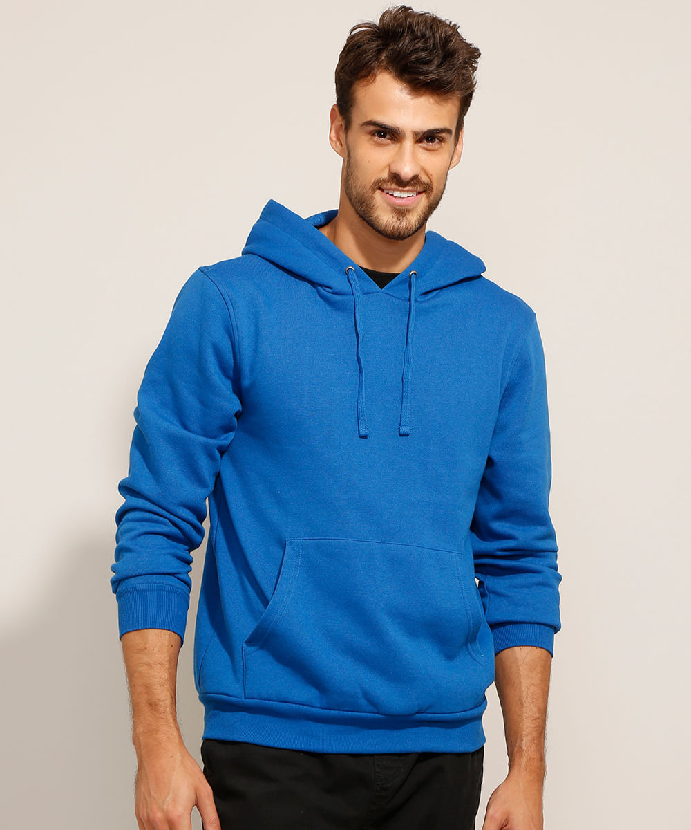 dark blue zip up moletom com capuz