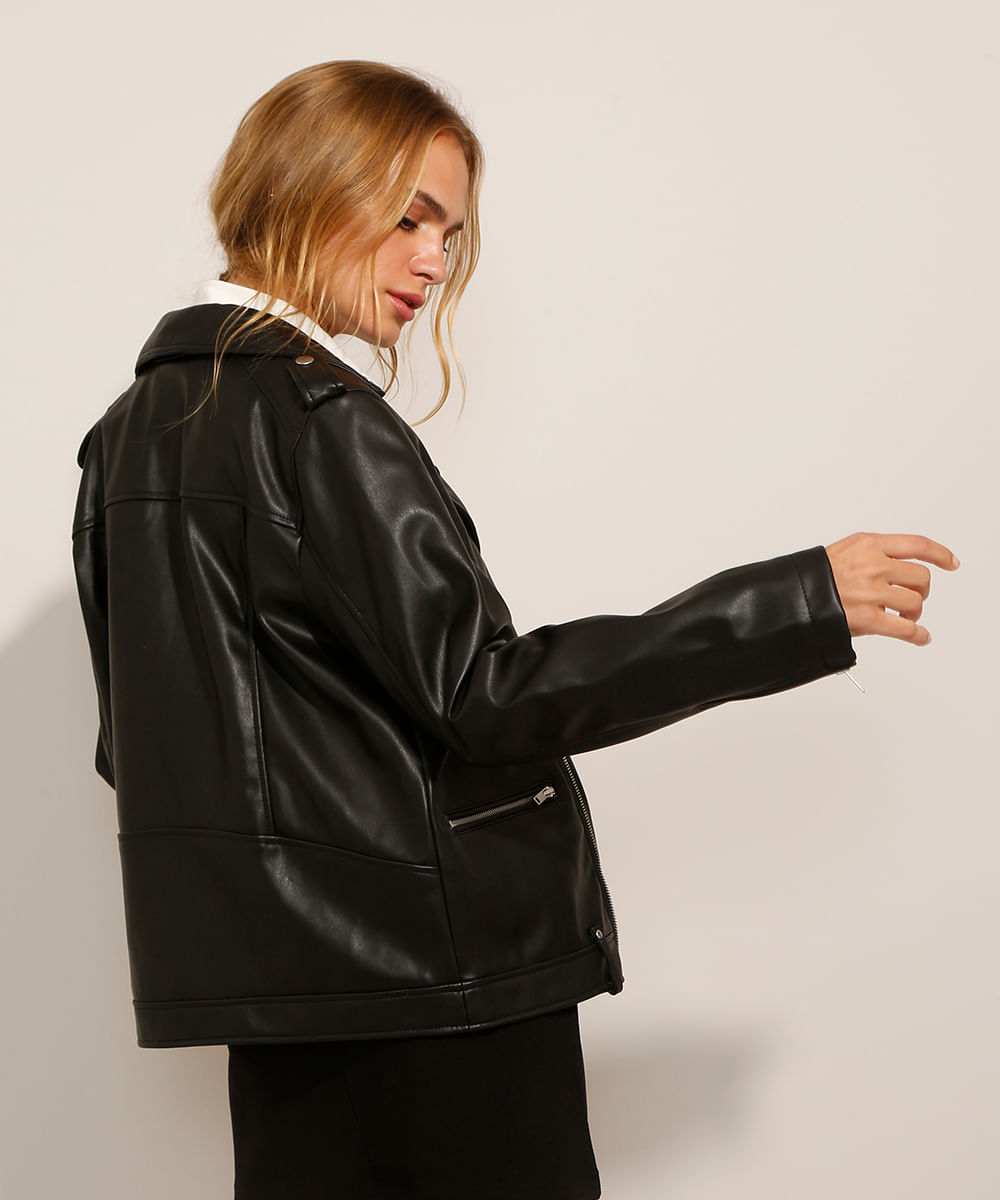 Jaqueta Perfecto Oversized Preta