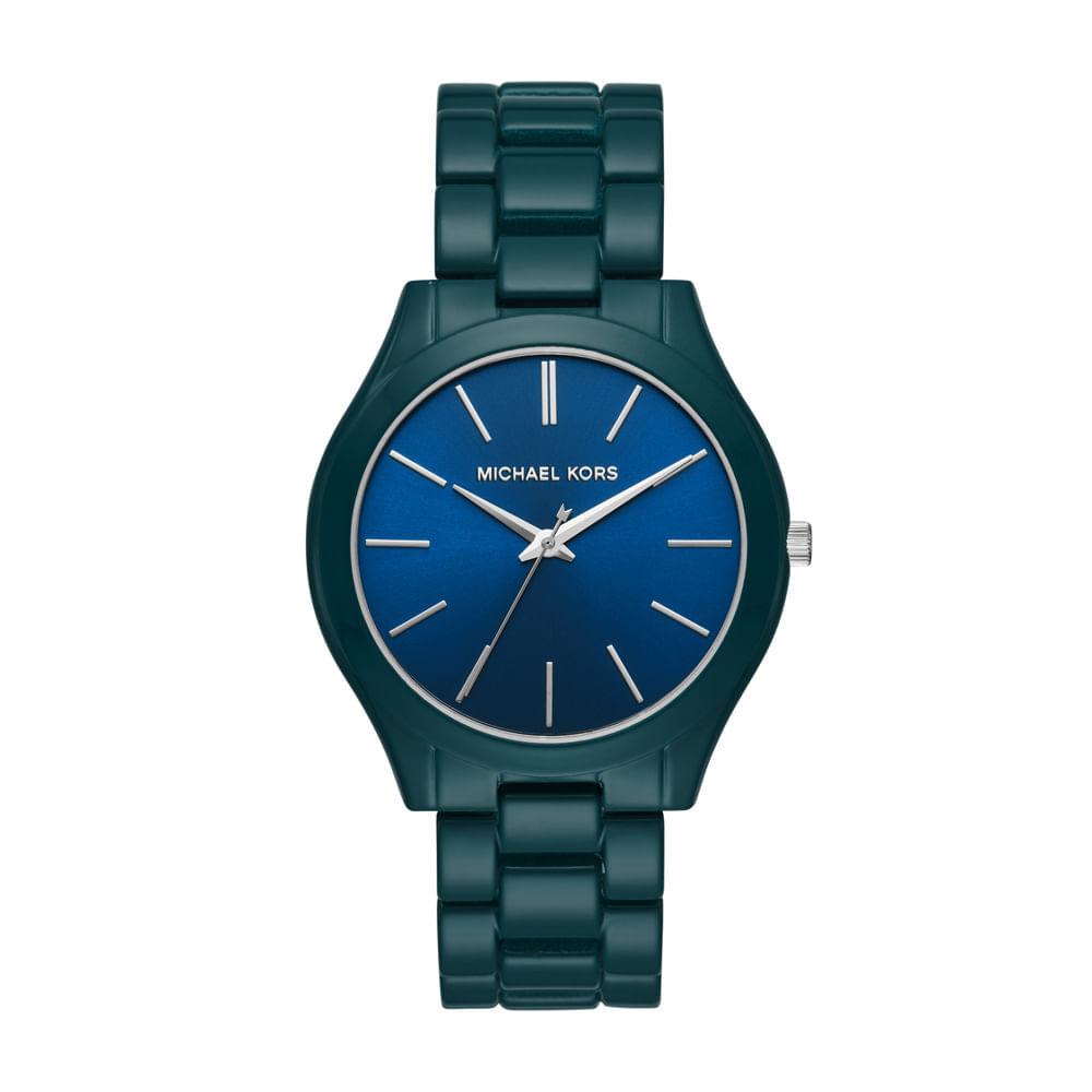 Relogio michael sale kors pulseira azul