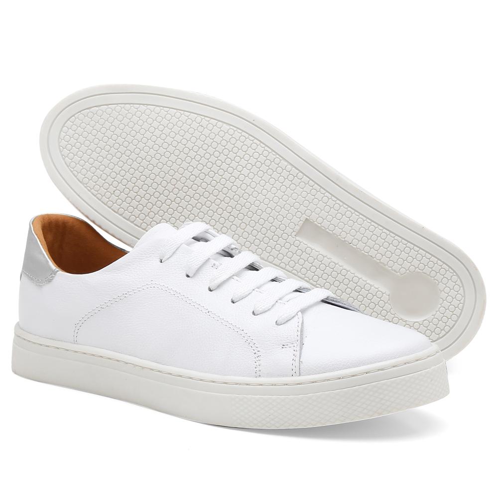 Casual Tênis DAFITI SHOES Cano Curto Branco - Compre Agora