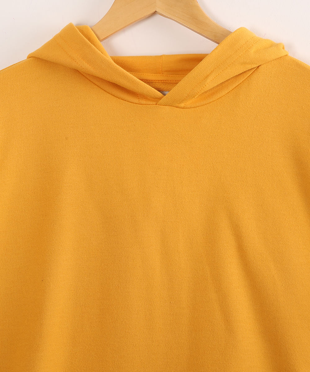 mustard color moletom com capuz