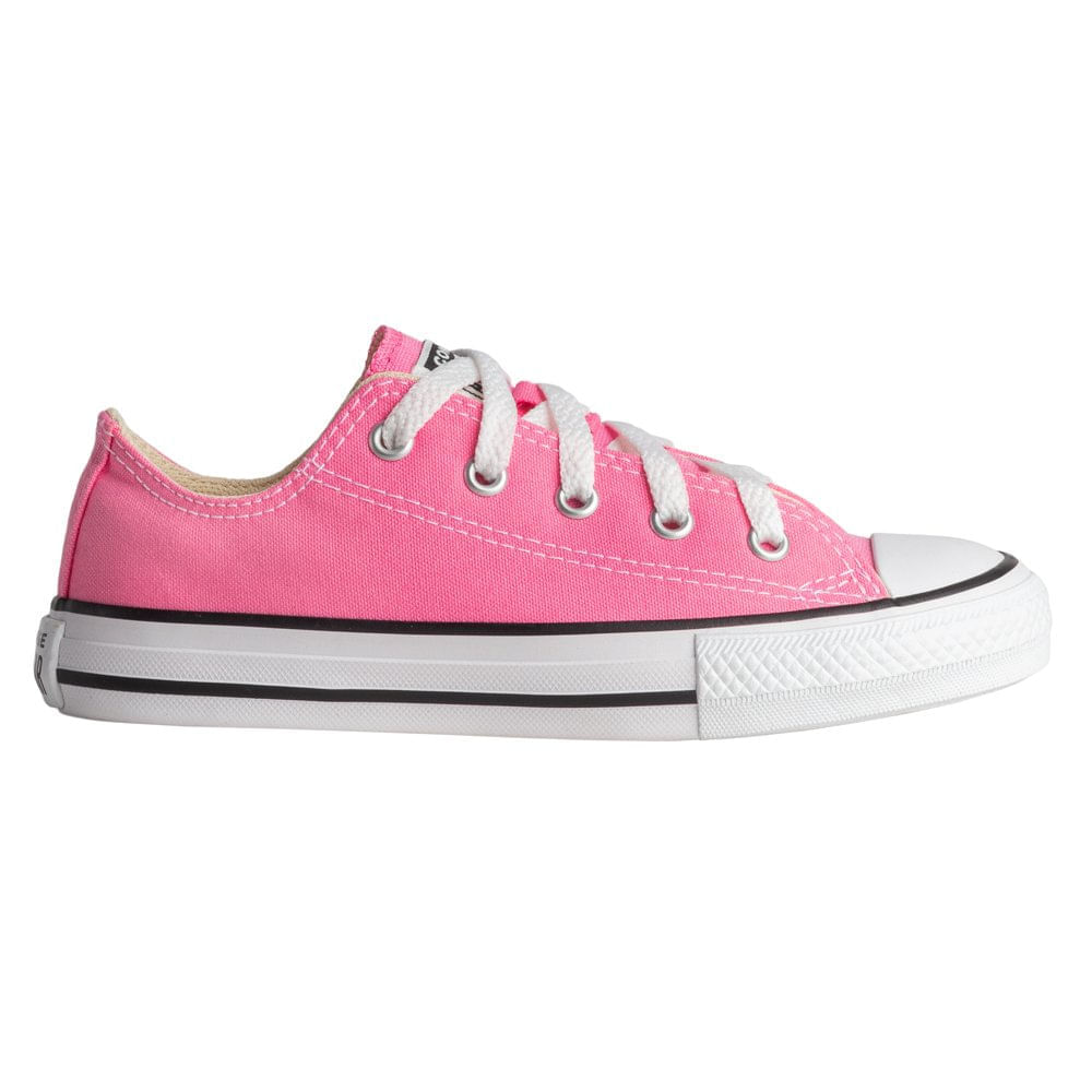 Tênis Converse Chuck Taylor All Star Rosa Cru Preto CK00040006 - Menina  Shoes