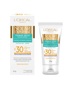 Protetor Solar Facial LOréal Paris Solar Expertise Toque Seco FPS 30 40g