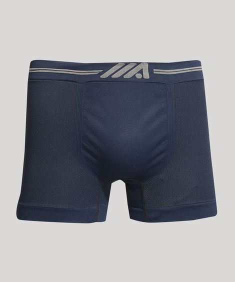 Cueca Boxer Sem Costura Azul Marinho