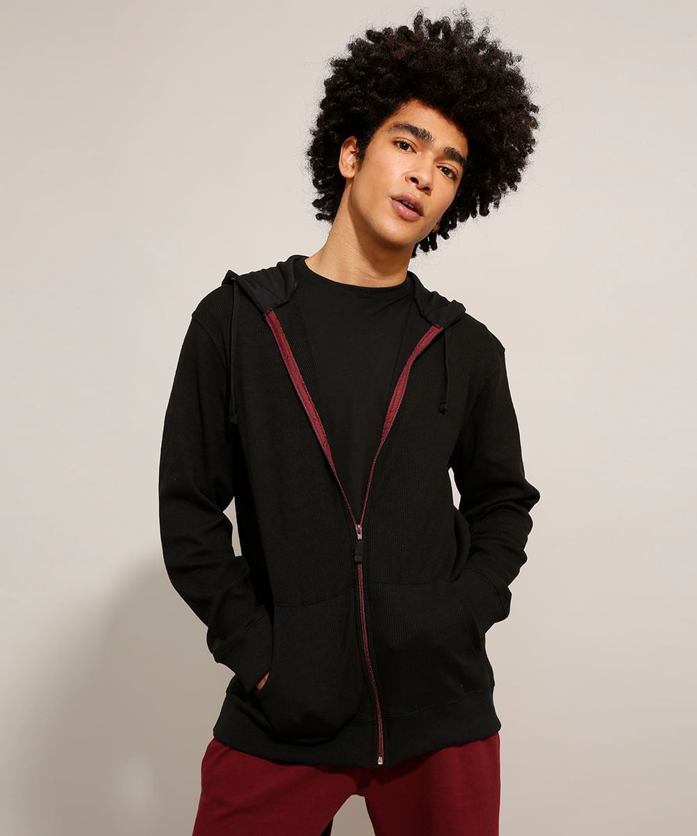 superdry bonded zip moletom com capuz