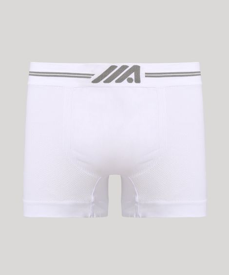 Cueca Boxer Sem Costura Branca