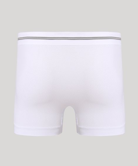 Cueca Boxer Sem Costura Branca