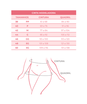 Cinta Modeladora Alta Compressão Anatomic