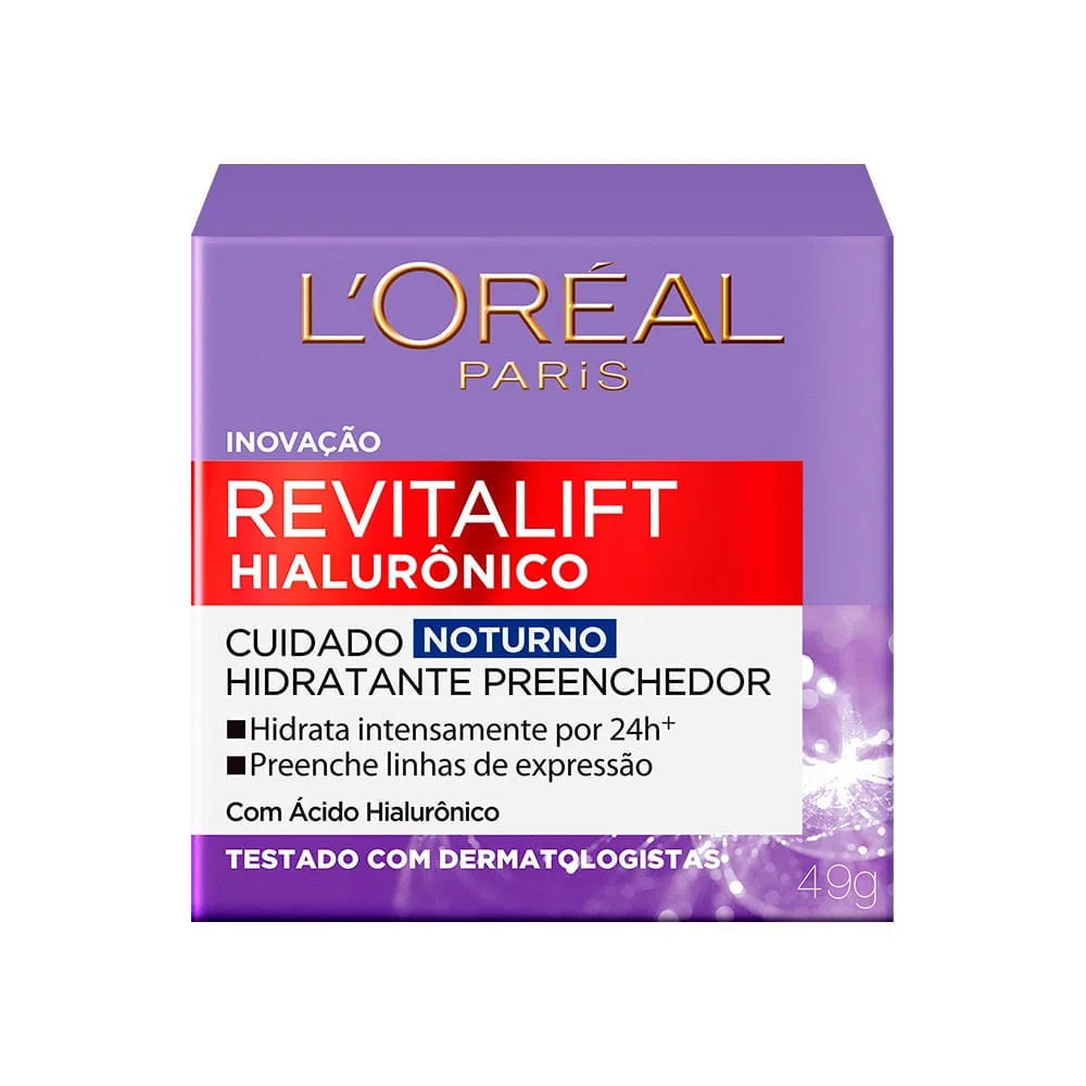 Loréal Paris Revitalift Hialurônico Kit - Creme Noturno + Sérum Anti-idade