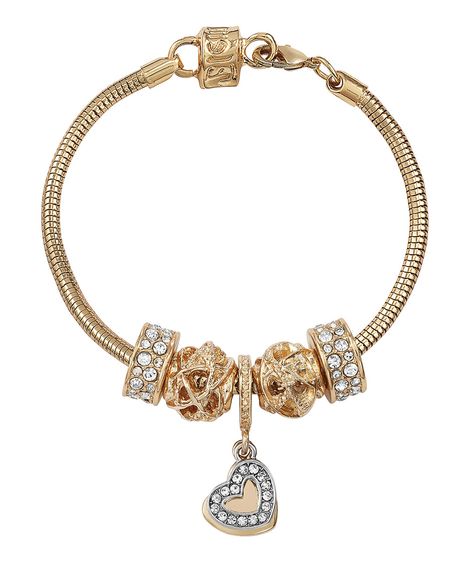 Kit de Relógio Seculus Feminino Analógico 20979LPSVDA1KD + Pulseira Dourado