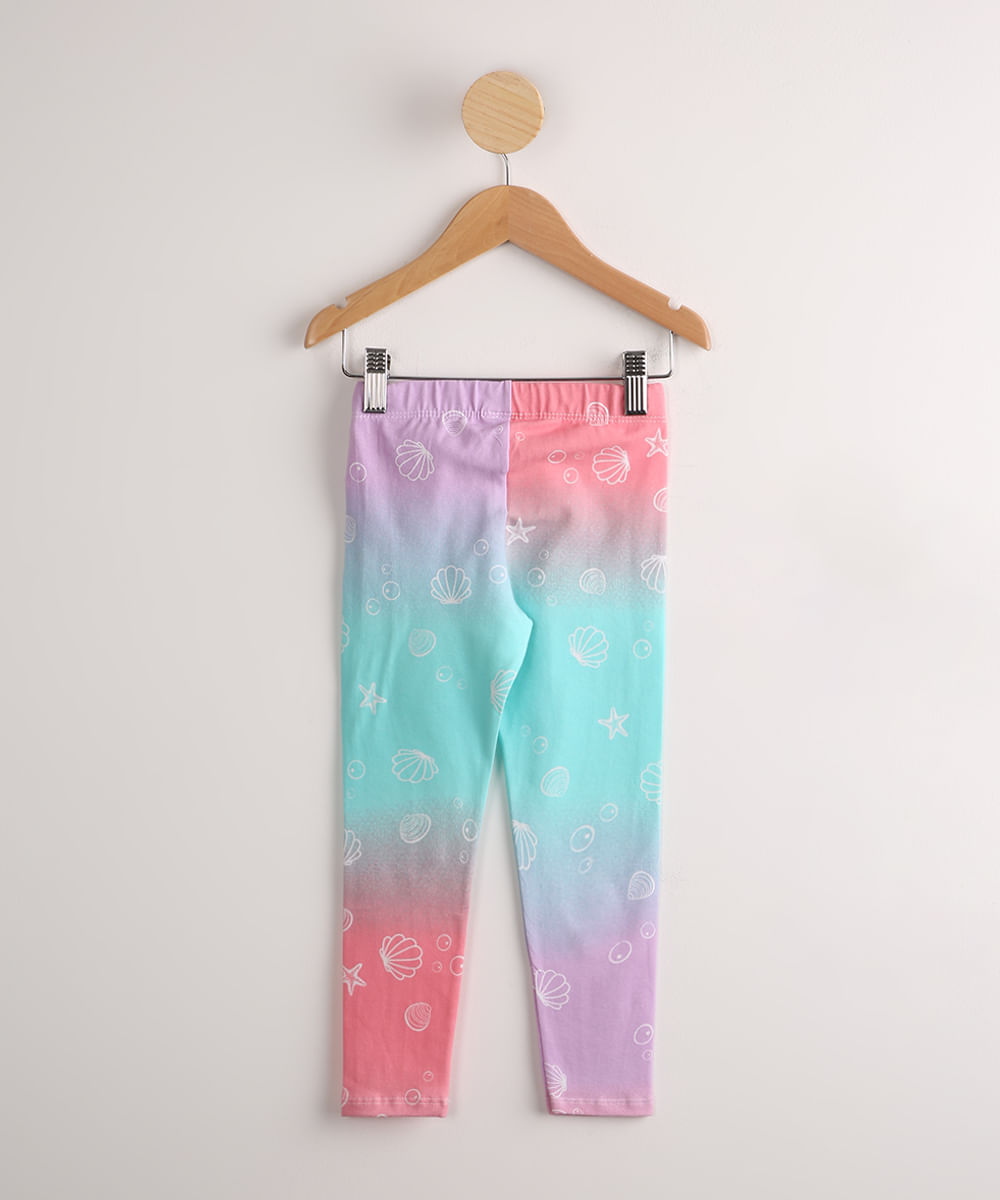 calça legging infantil com glitter preta - C&A