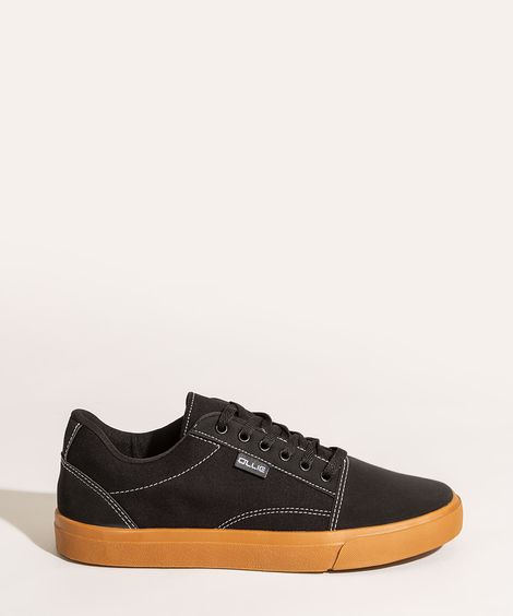 Tênis Masculino de Lona Ollie Preto