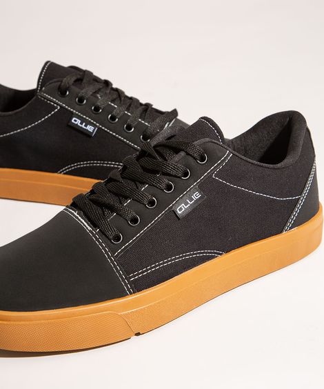 Tênis Masculino de Lona Ollie Preto
