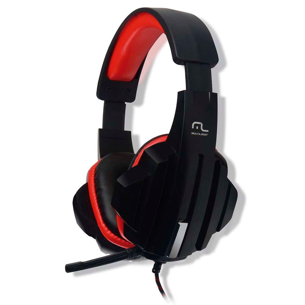 headset gamer multilaser p2 preto/vermelho - ph120 - C&A