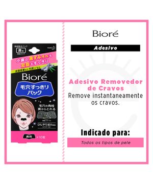 Adesivo Removedor de Cravos Bioré - Pore Cleansing Strips Black 10Un