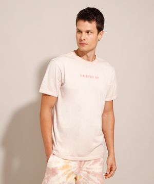 camiseta slim básica manga curta - rosê