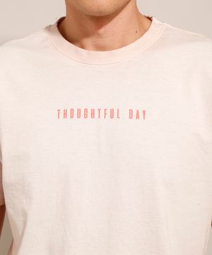 camiseta slim básica manga curta - rosê